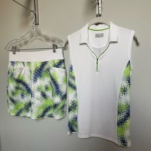 Callaway golf polo and skirt.
